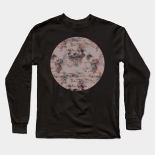 Modern abstract distressed texture digital Long Sleeve T-Shirt